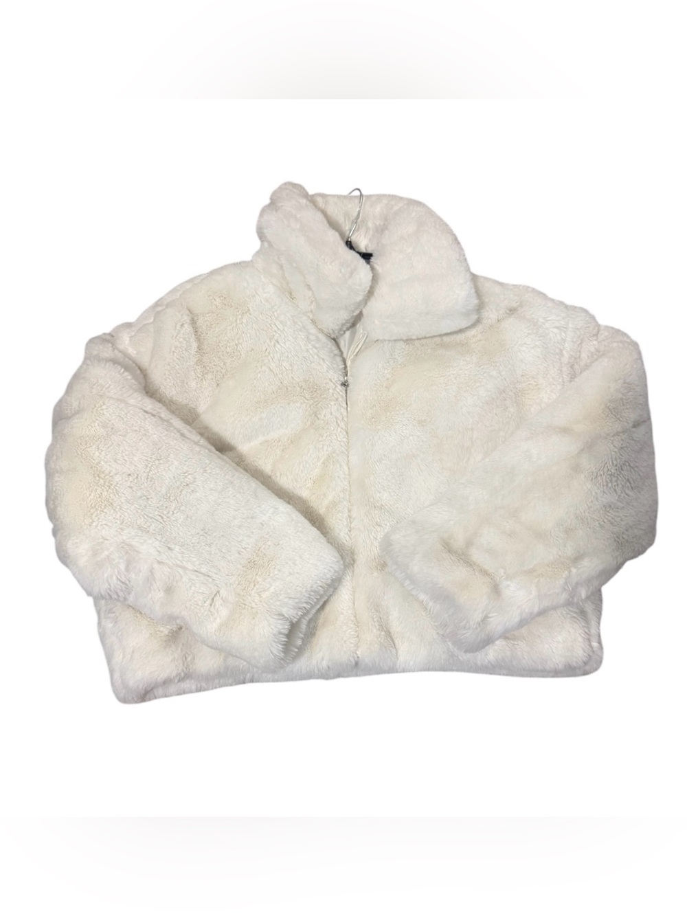 Forever 21 Cream Faux Fur Teddy Jacket